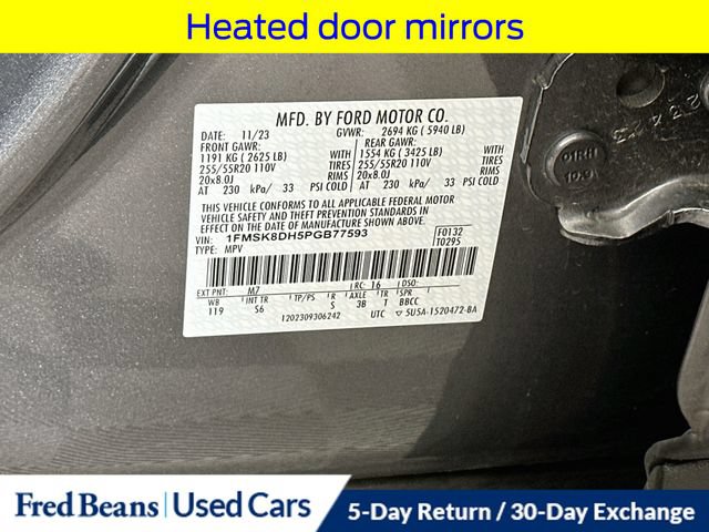 Certified 2023 Ford Explorer XLT w/ Equipment Group 202A AWD/4WD image 39