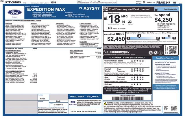 Certified 2023 Ford Expedition Max King Ranch AWD/4WD image 31
