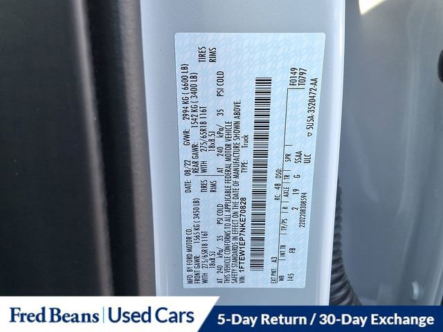 Certified 2022 Ford F150 XLT w/ Equipment Group 302A High image 26