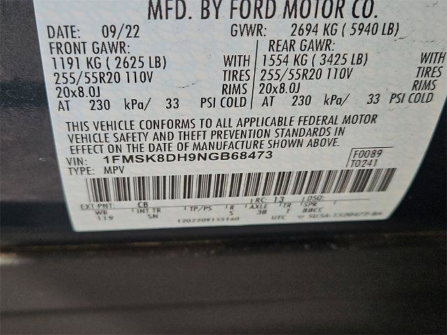 Certified 2022 Ford Explorer XLT w/ Equipment Group 202A image 7