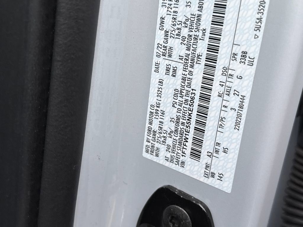 Certified 2022 Ford F150 Lariat w/ Equipment Group 501A Mid image 18