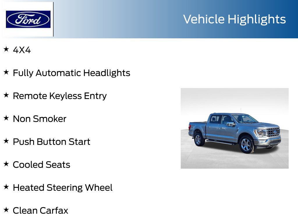 Certified 2022 Ford F150 Lariat w/ Equipment Group 502A High AWD/4WD image 14