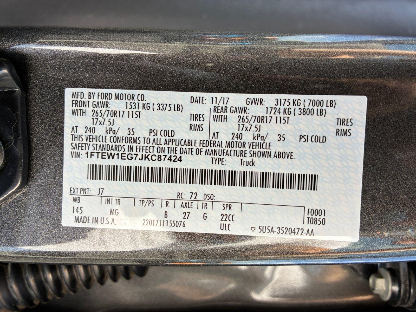 Certified 2018 Ford F150 XLT AWD/4WD image 25
