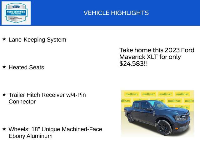 Certified 2023 Ford Maverick XLT w/ Equipment Group 300A Standard AWD/4WD image 19