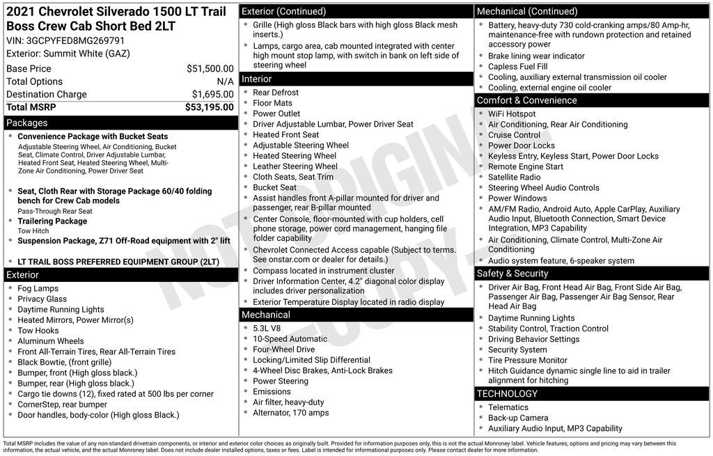 Used 2021 Chevrolet Silverado 1500 LT Trail Boss image 10