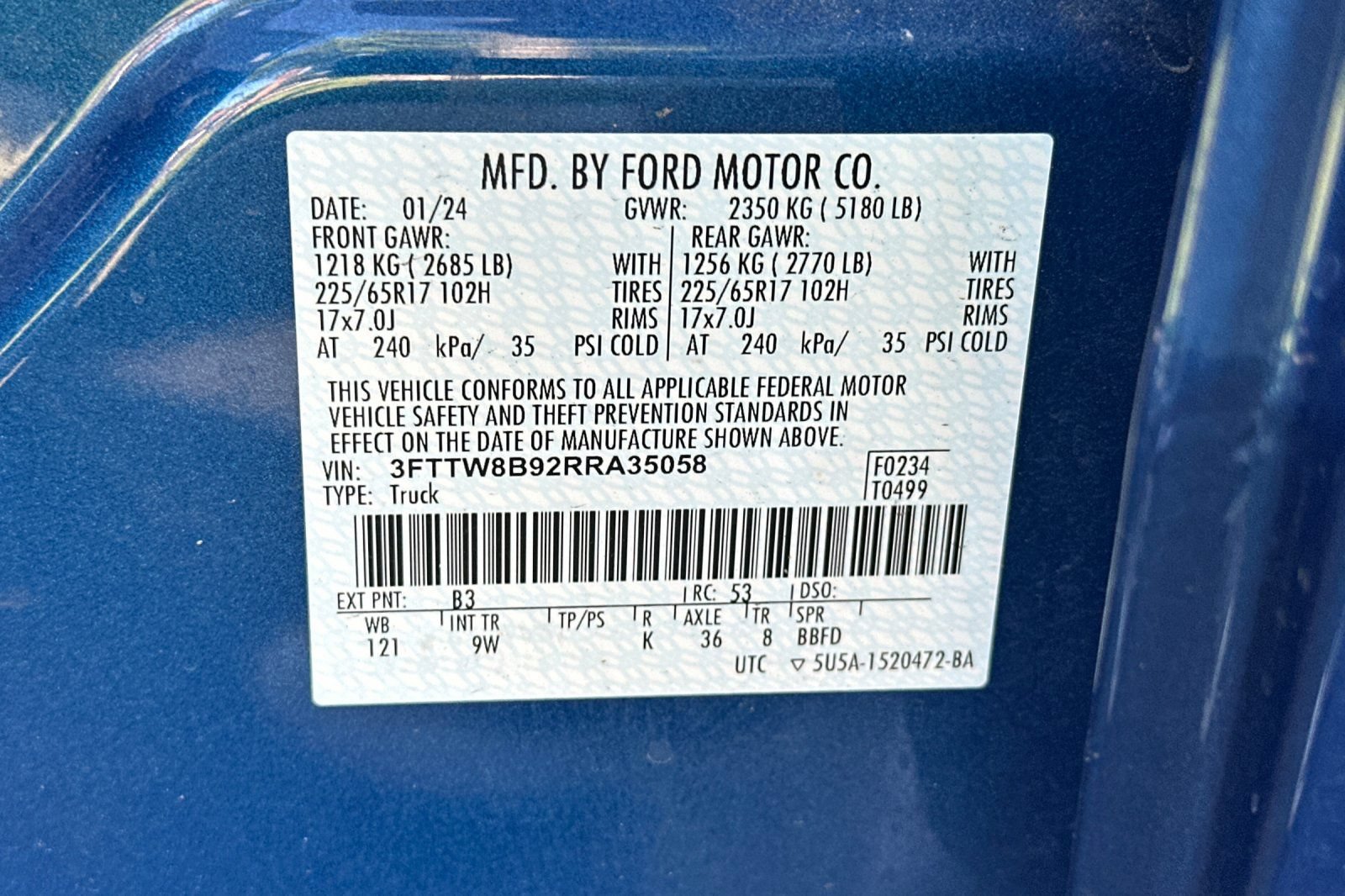 Certified 2024 Ford Maverick XL w/ Equipment Group 100A Standard AWD/4WD image 25