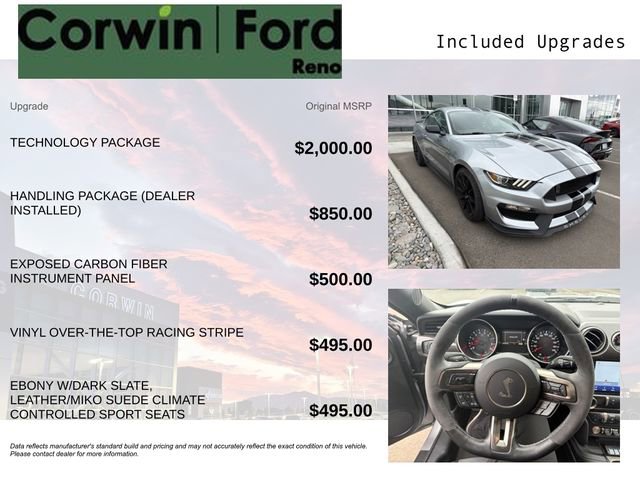 Certified 2020 Ford Mustang Shelby GT350 w/ Technology Package RWD image 3