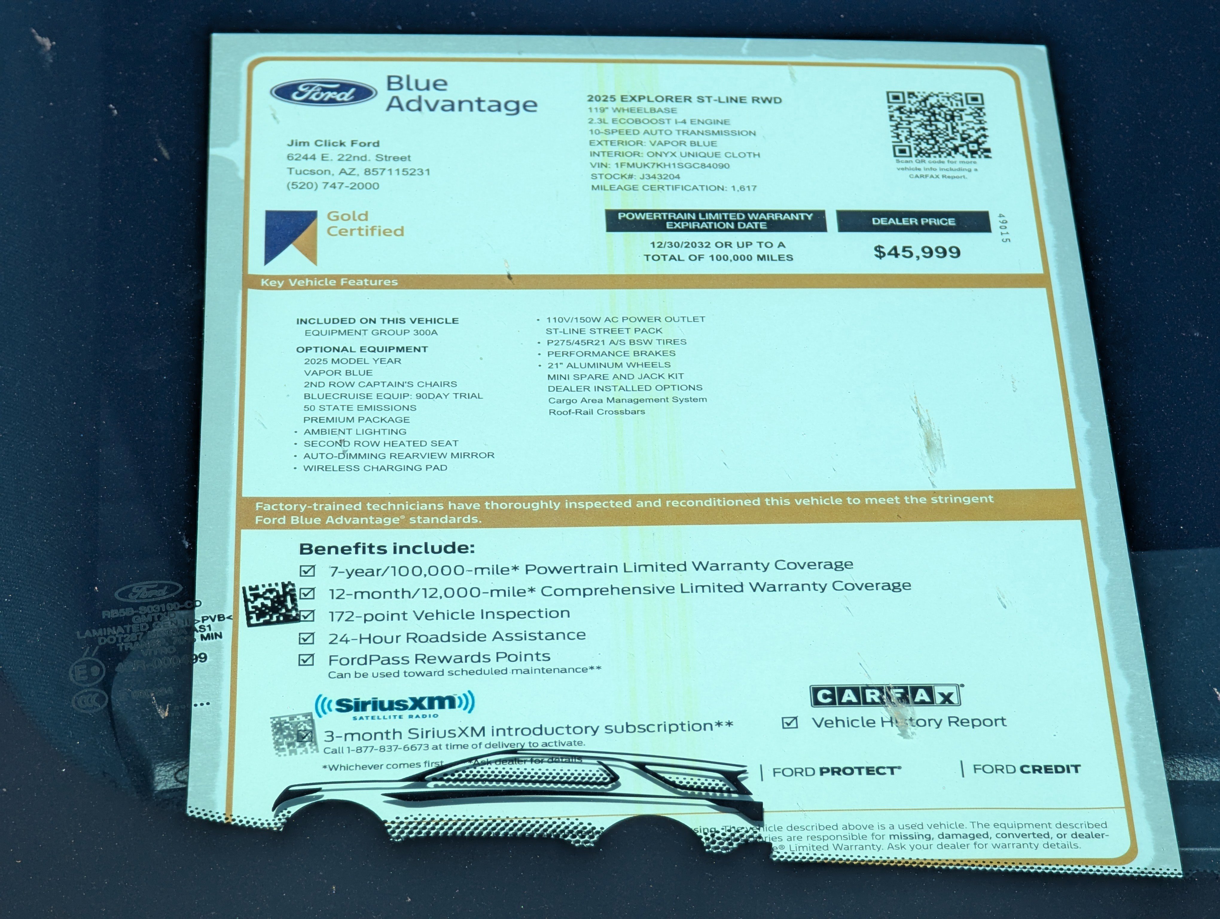 Certified 2025 Ford Explorer ST-Line w/ Premium Package image 15
