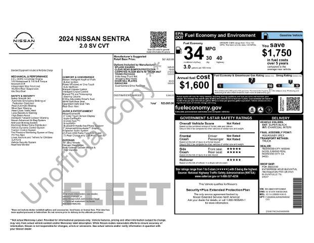 Used 2024 Nissan Sentra SV w/ Trunk Package FWD image 40