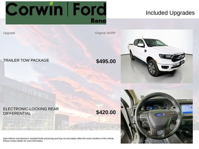Certified 2021 Ford Ranger Lariat w/ Trailer Tow Package AWD/4WD image 3
