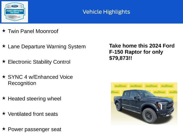 Certified 2024 Ford F150 Raptor AWD/4WD image 19