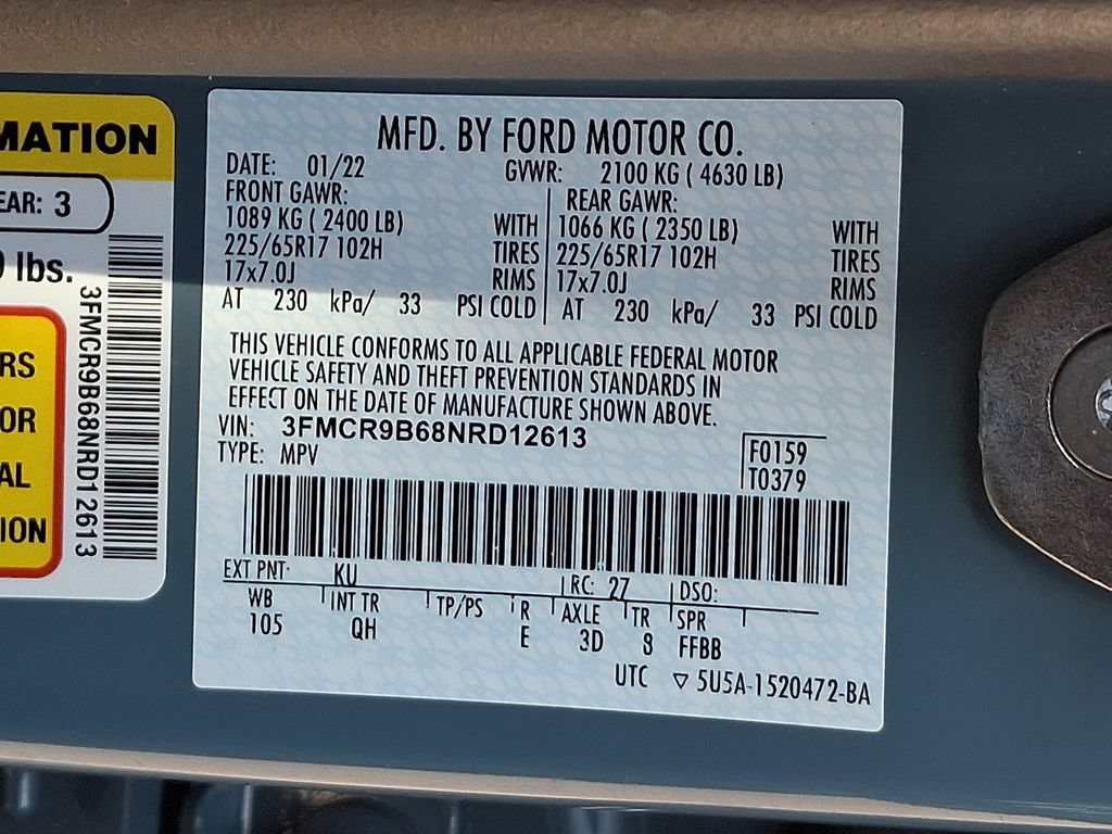 Certified 2022 Ford Bronco Sport Big Bend AWD/4WD image 29