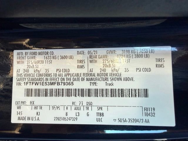Certified 2021 Ford F150 King Ranch w/ Equipment Group 601A High AWD/4WD image 52