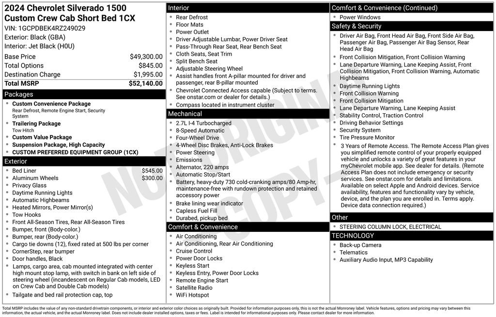 Used 2024 Chevrolet Silverado 1500 Custom AWD/4WD image 5