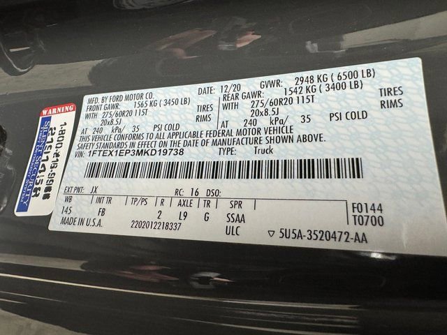 Certified 2021 Ford F150 XLT w/ Equipment Group 302A High image 32
