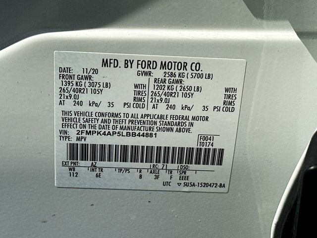 Certified 2020 Ford Edge ST w/ Equipment Group 401A image 34