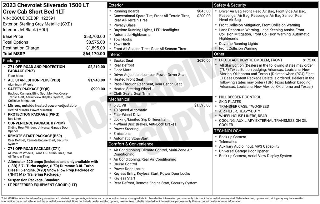Used 2023 Chevrolet Silverado 1500 LT AWD/4WD image 10