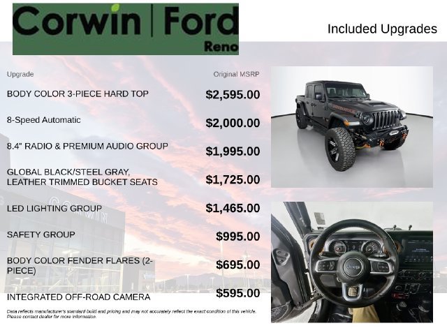 Used 2021 Jeep Gladiator Mojave AWD/4WD image 3