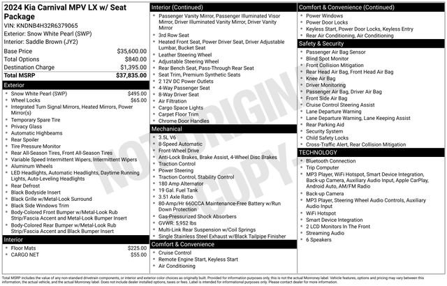 Used 2024 Kia Carnival LX FWD image 39