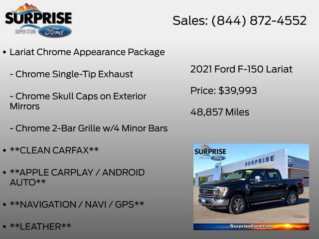 Certified 2021 Ford F150 Lariat AWD/4WD image 13