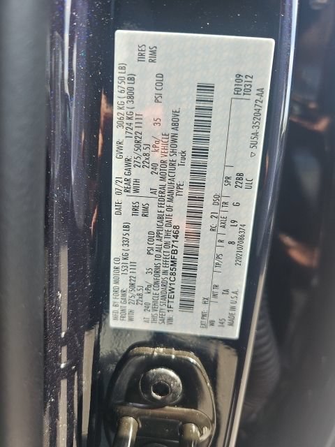 Certified 2021 Ford F150 Limited RWD image 18