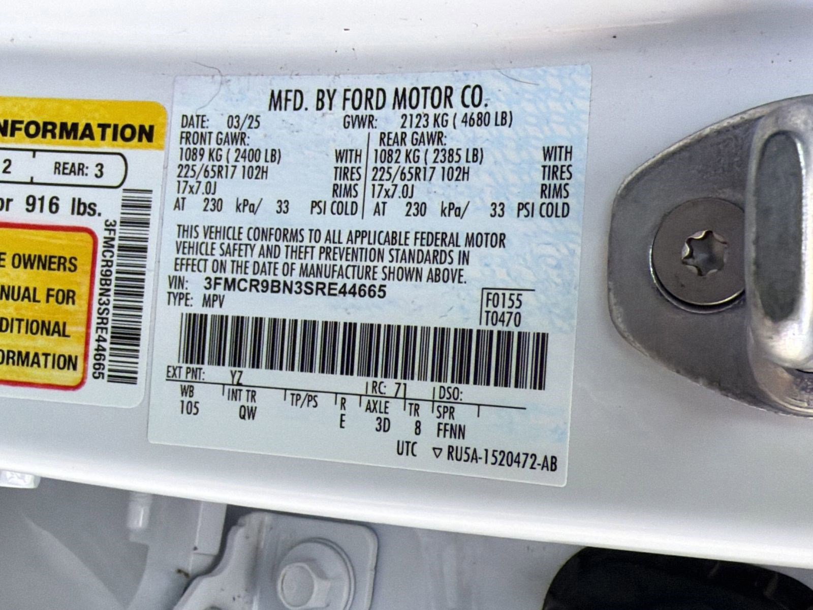 Certified 2025 Ford Bronco Sport Big Bend image 19