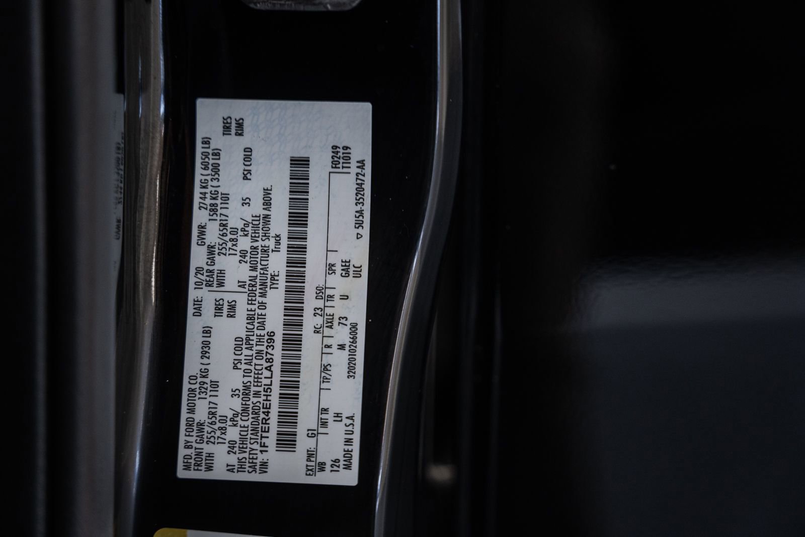 Certified 2020 Ford Ranger XLT w/ Equipment Group 301A Mid image 33