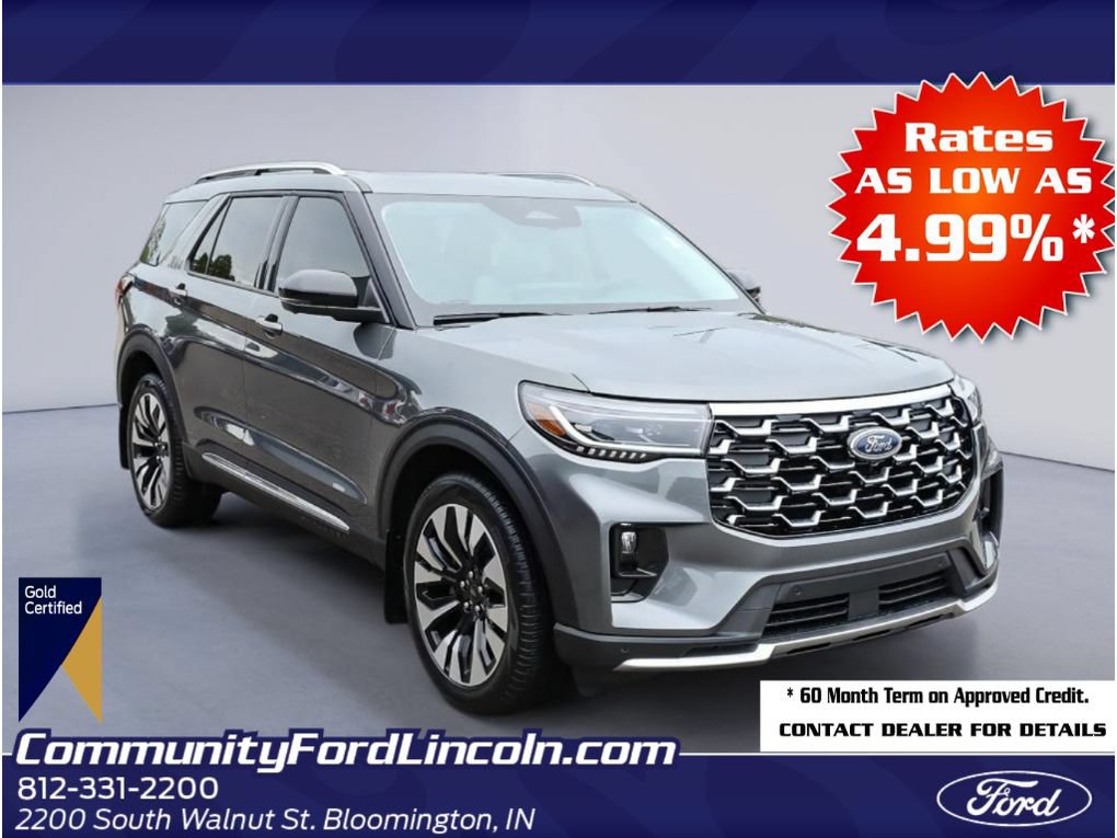 Certified 2026 Ford Explorer Platinum w/ LUX Leather Package