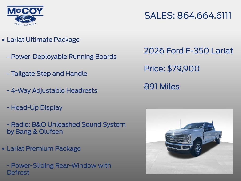 Certified 2026 Ford F350 Lariat w/ Lariat Premium Package image 19