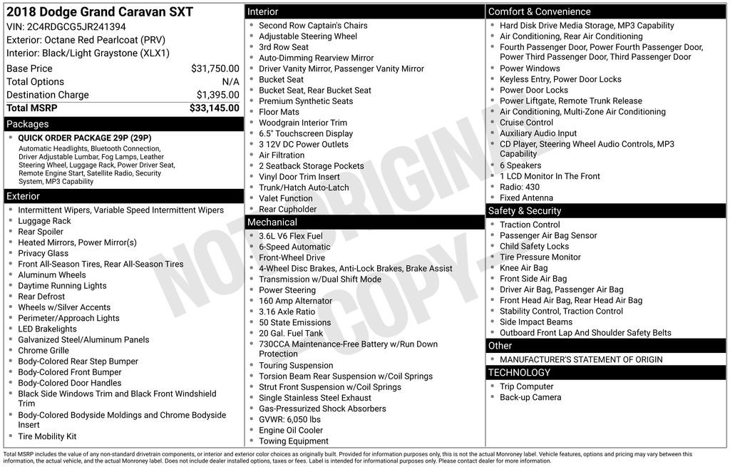 Used 2018 Dodge Grand Caravan SXT FWD image 26