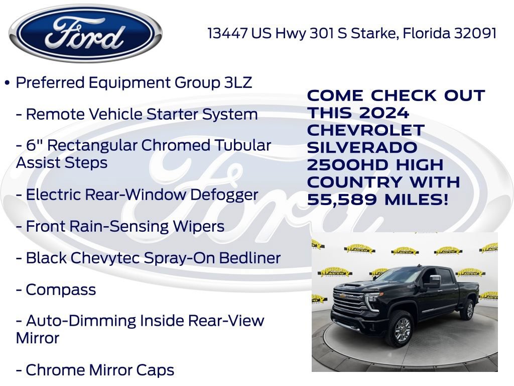 Used 2024 Chevrolet Silverado 2500 High Country w/ Technology Package AWD/4WD image 32