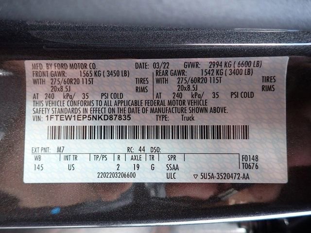 Certified 2022 Ford F150 XLT w/ Equipment Group 302A High image 13