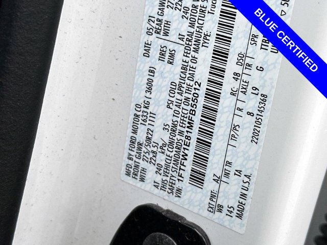 Certified 2021 Ford F150 Limited AWD/4WD image 12