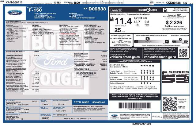 Certified 2019 Ford F150 Lariat w/ Equipment Group 502A Luxury AWD/4WD image 23