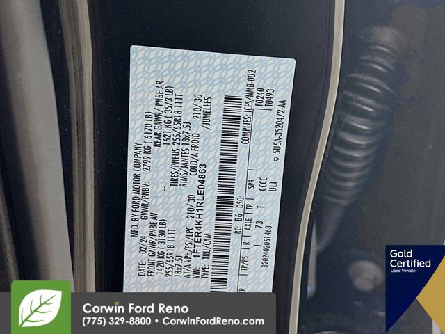 Certified 2024 Ford Ranger Lariat w/ FX4 Off-Road Package AWD/4WD image 34
