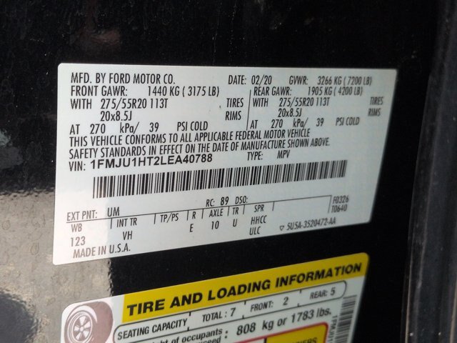 Certified 2020 Ford Expedition XLT w/ Equipment Group 202A RWD image 38