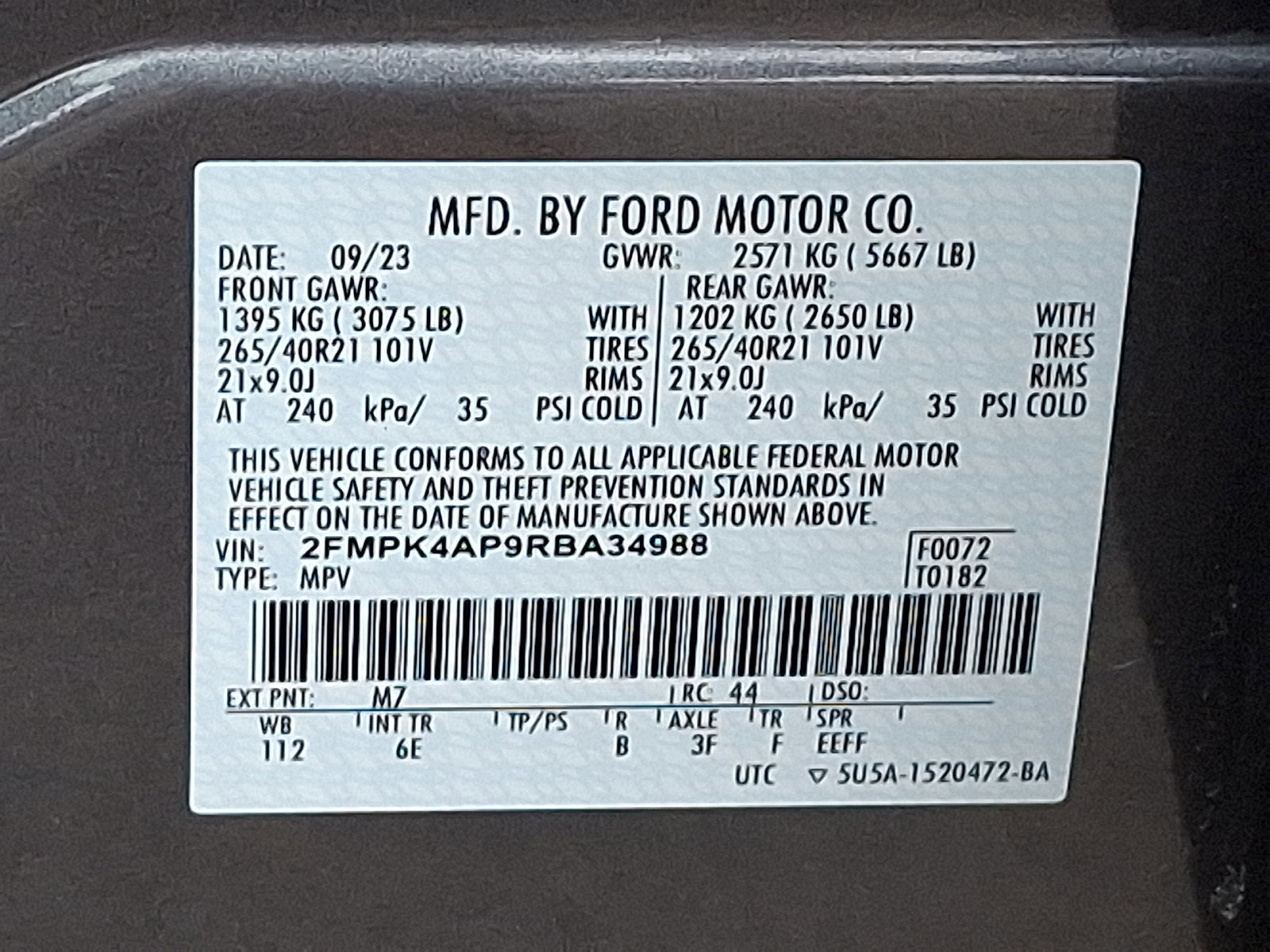 Certified 2024 Ford Edge ST w/ Equipment Group 401A image 26