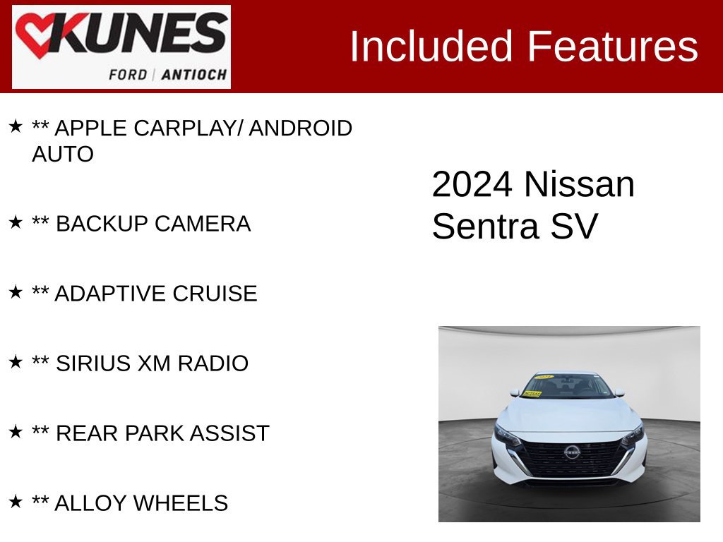 Used 2024 Nissan Sentra SV FWD image 3