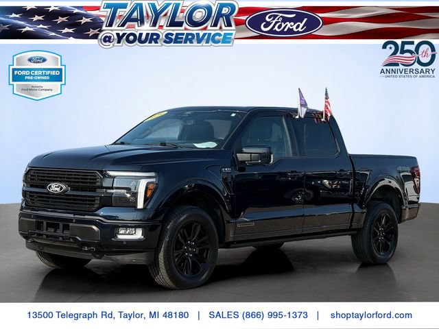 Certified 2025 Ford F150 Platinum w/ Equipment Group 702A High