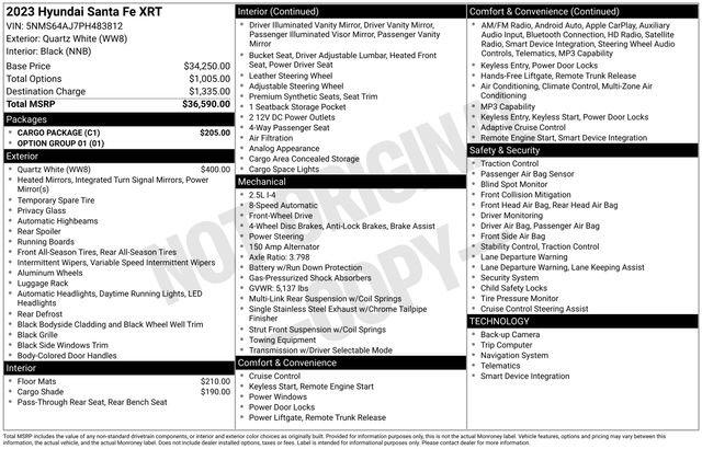 Used 2023 Hyundai Santa Fe XRT w/ Cargo Package FWD image 7