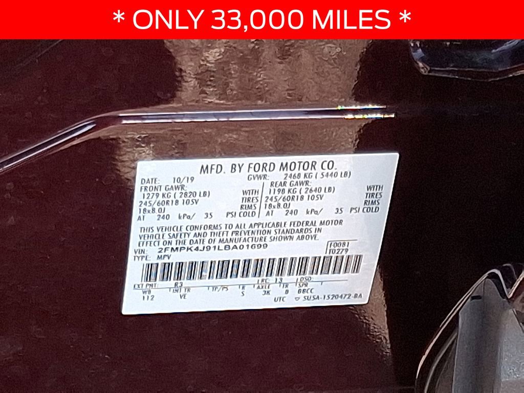 Certified 2020 Ford Edge SEL w/ Convenience Package image 27