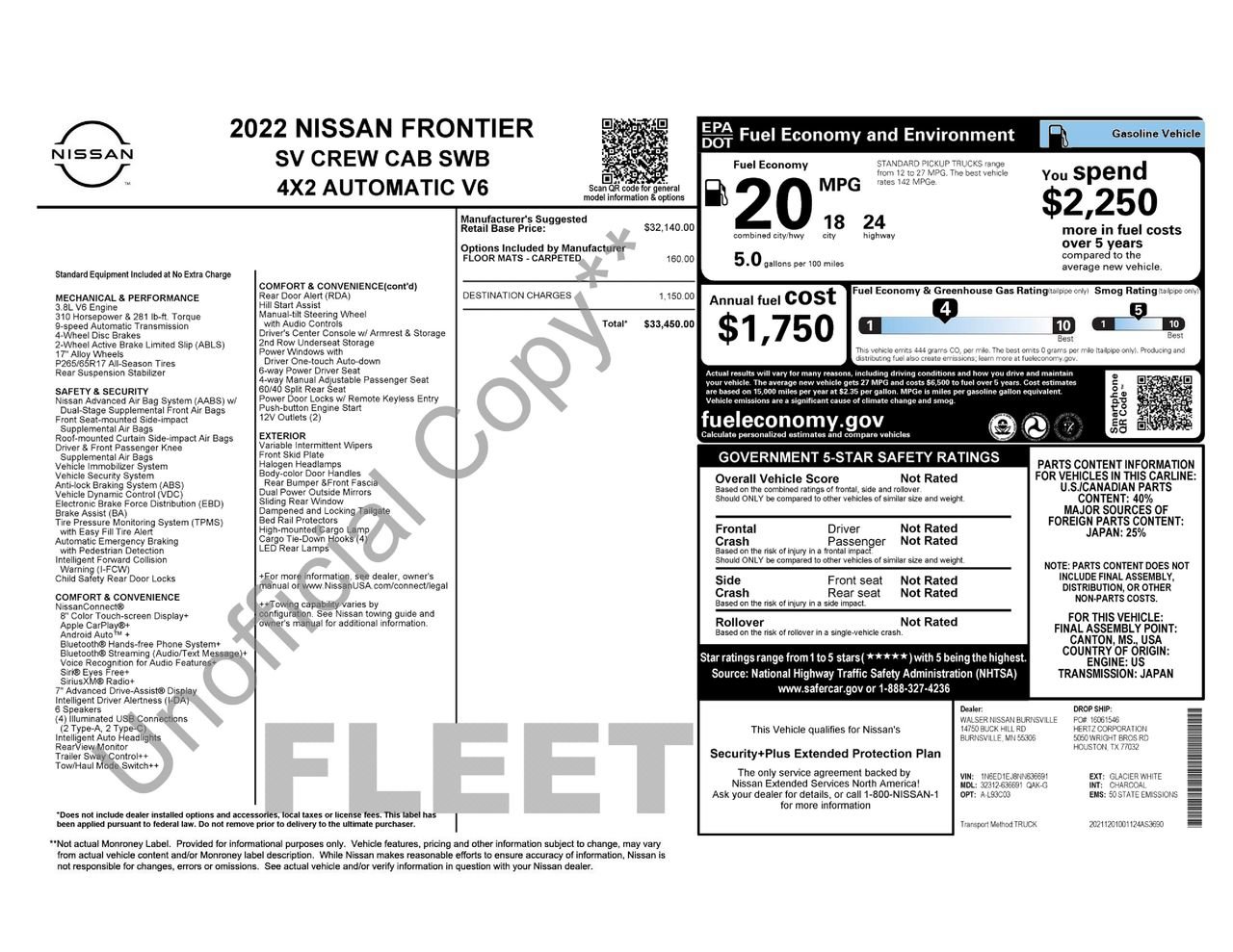 Used 2022 Nissan Frontier SV RWD image 45