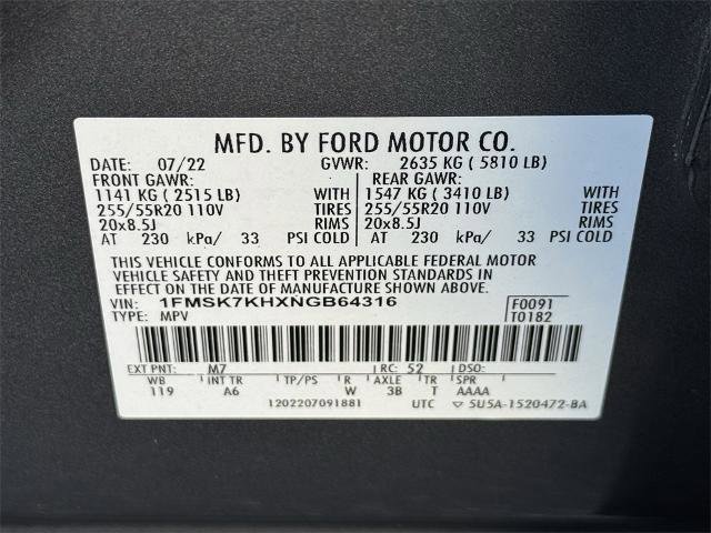 Certified 2022 Ford Explorer ST-Line w/ Class IV Trailer Tow Package image 12