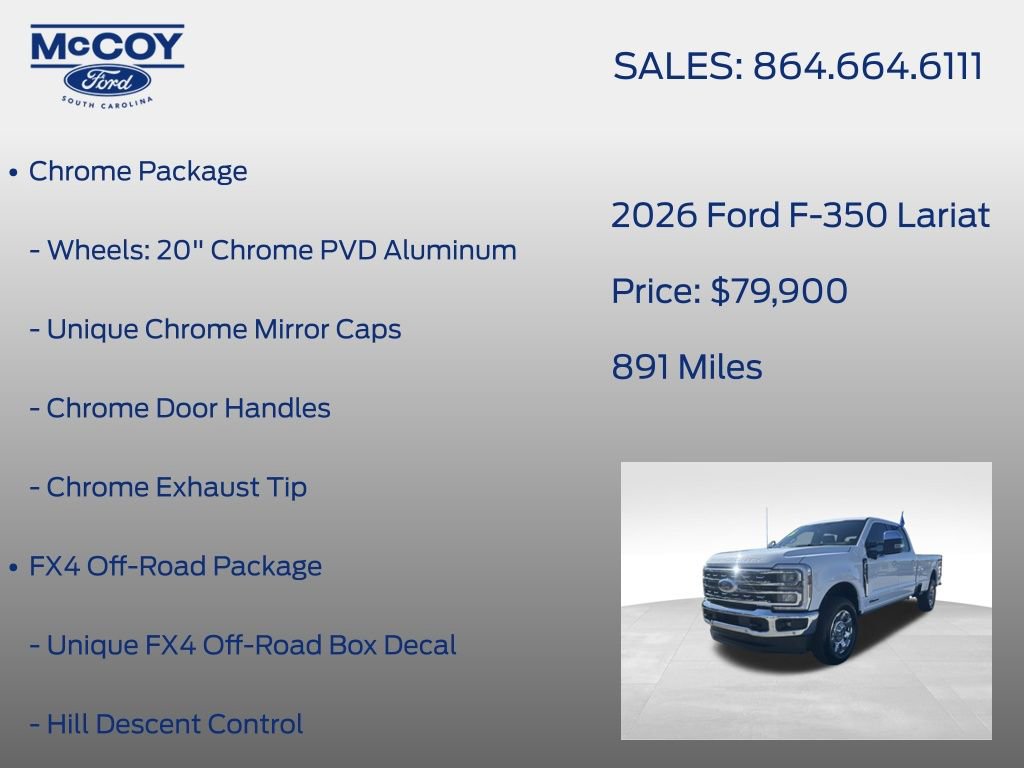 Certified 2026 Ford F350 Lariat w/ Lariat Premium Package image 7