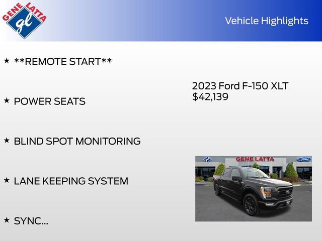 Certified 2023 Ford F150 XLT w/ Equipment Group 302A High image 32