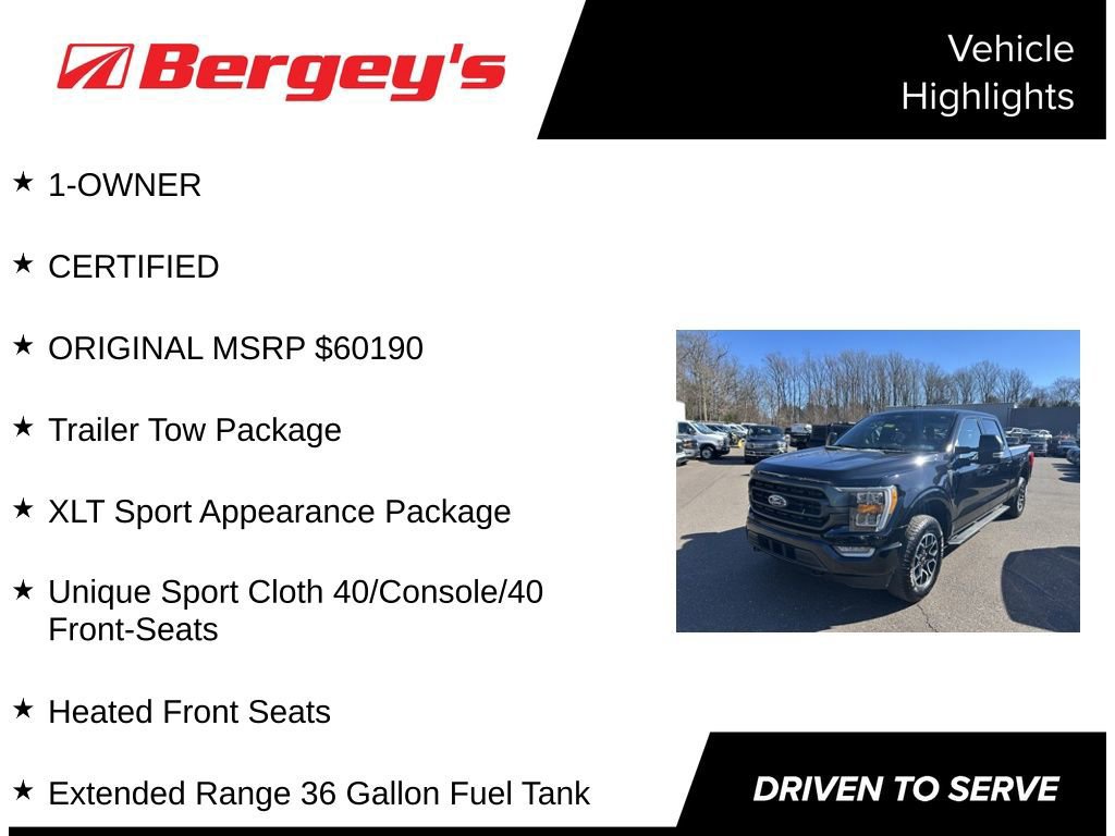 Certified 2022 Ford F150 XLT w/ Equipment Group 302A High image 8