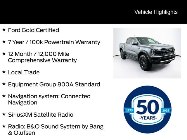 Certified 2024 Ford Ranger Raptor AWD/4WD image 6
