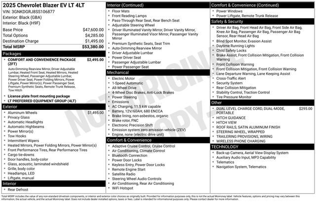 Used 2025 Chevrolet Blazer EV LT image 50