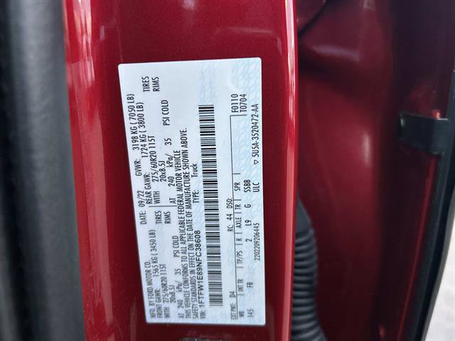 Certified 2022 Ford F150 XLT w/ Equipment Group 302A High image 35