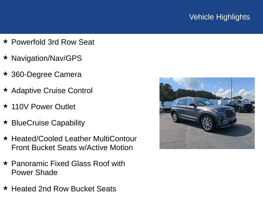 Certified 2026 Ford Explorer Platinum RWD image 33